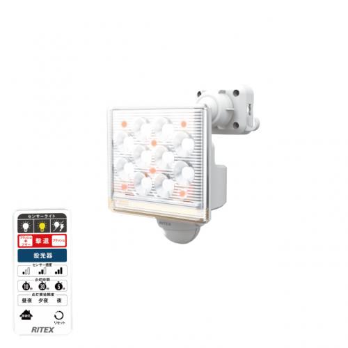 ムサシ LEDセンサーライト 12W×1灯  LED-AC1015