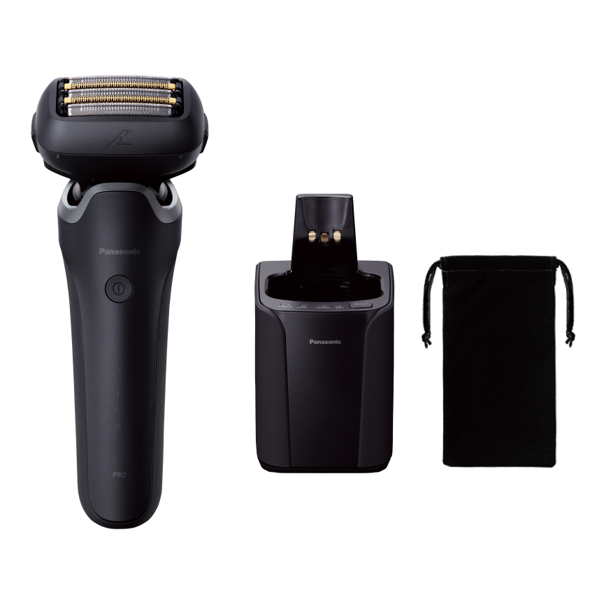 パナソニック Panasonic メンズシェーバー LAMDASH （ラムダッシュ）PRO 5枚刃 トップグレードモデル 全自動洗浄充電器 マットブラック ES-L572D-K