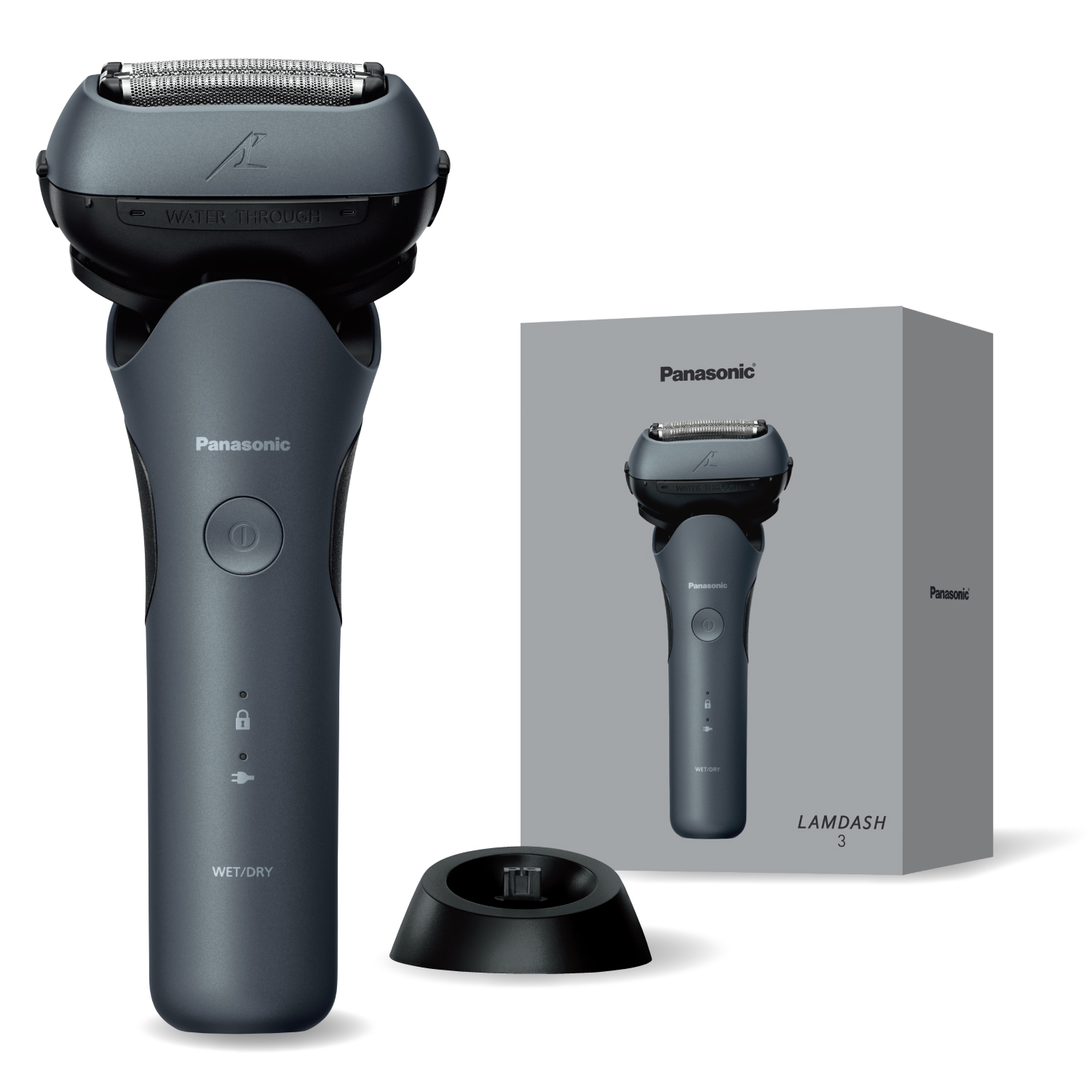 パナソニック Panasonic メンズシェーバー LAMDASH（ラムダッシュ） 3枚刃 ハイグレードモデル ティールブルー ES-L362W-A