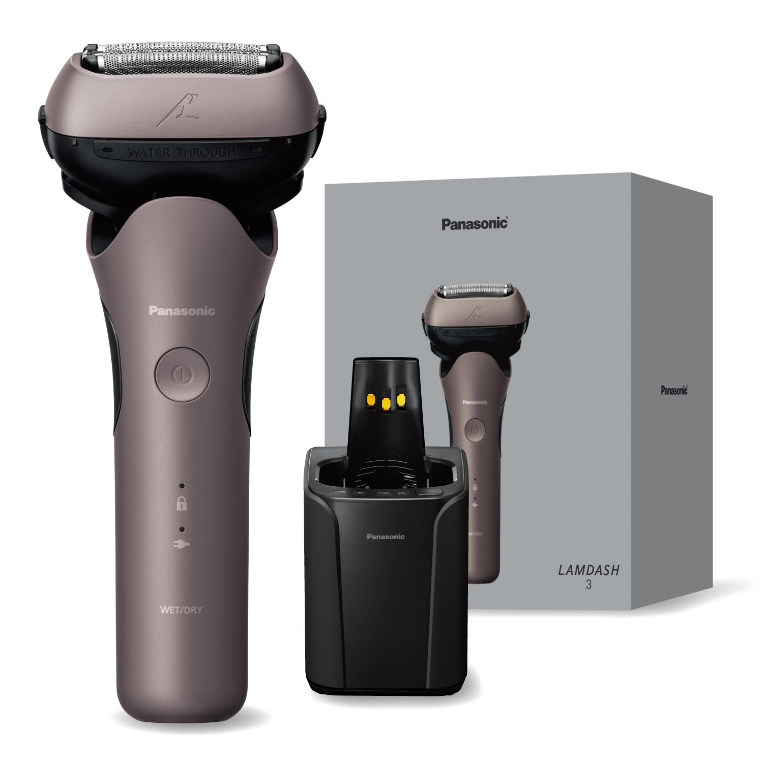 パナソニック Panasonic メンズシェーバー LAMDASH（ラムダッシュ） 3枚刃 ハイグレードモデル 全自動洗浄充電器 ブラウンゴールド ES-L382W-N