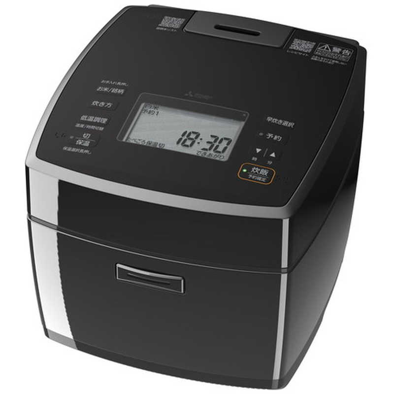三菱 MITSUBISHI IH炊飯器 5.5合炊き 炭炊釜 黒曜 NJ-VS10J-B