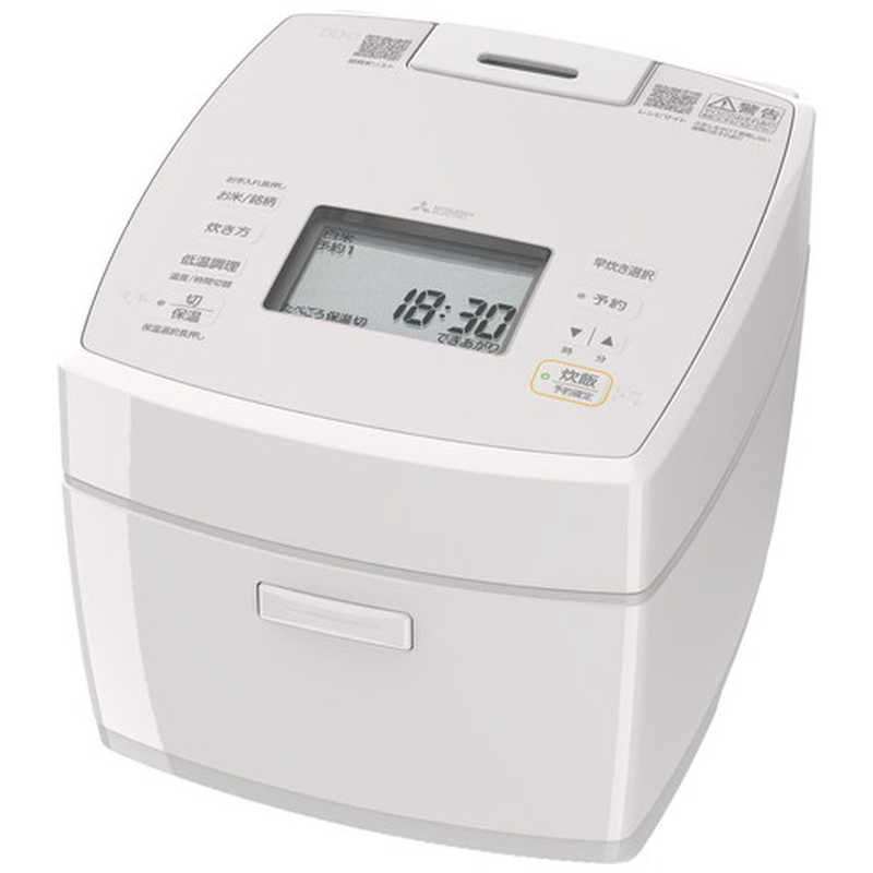 三菱 MITSUBISHI IH炊飯器 5.5合炊き 炭炊釜 白亜麻 NJ-VS10J-W