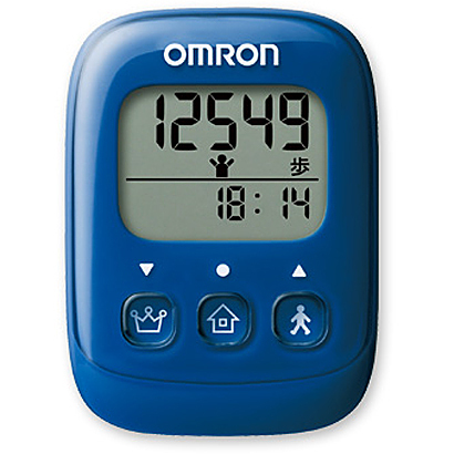 オムロン OMRON 歩数計 HJ-325-B ブルー
