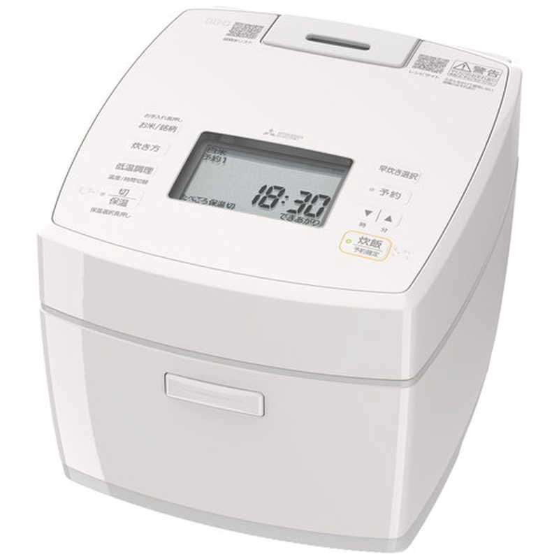 三菱 MITSUBISHI IH炊飯器 5.5合炊き 炭炊釜 白亜麻 NJ-VP10J-W