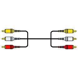 JVC ケンウッド RCAケーブル ピンプラグx3-ピンプラグx3 3m VX-39G ビクター Victor
