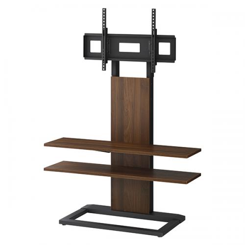 ハヤミ工産 壁寄スタンド ～86V型対応 ダークブラウン KF2900M