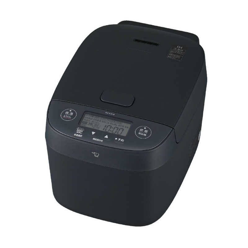 【決算20%オフクーポン対象商品】象印マホービン　ZOJIRUSHI 炊飯器 1升 極め炊き IHジャー 黒まる厚釜 ブラック NV-KA18