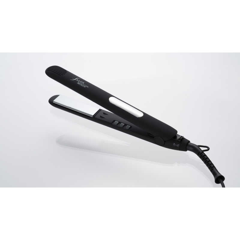 サロンムーン SALONMOON ミラーダブルイオン ストレートヘアアイロン 24mm 80℃～230℃ 海外対応 交流(コード)式 ブラック SLM106