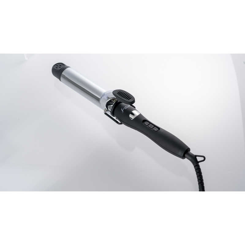 サロンムーン SALONMOON ミラーダブルイオン カールヘアアイロン 38mm 80℃～220℃ 海外対応 交流(コード)式 ブラック SLM838