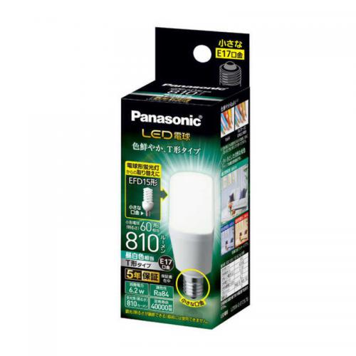 パナソニック Panasonic LED電球 T形タイプ E17 昼白色 60W LDT6NGE17ST6