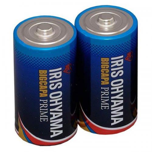 アイリスオーヤマ IRIS OHYAMA 単2形アルカリ乾電池 BIGCAPA PRIME 2本パック LR14BP2P