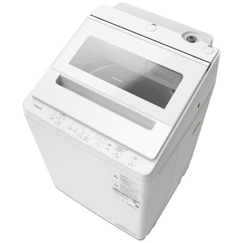 日立 HITACHI 全自動洗濯機 8.0kg ビートウォッシュ ホワイト BW-V80P-W