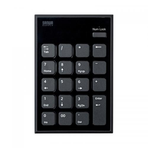 サンワサプライ SANWA SUPPLY 静音Bluetoothテンキー NT-BT23BK