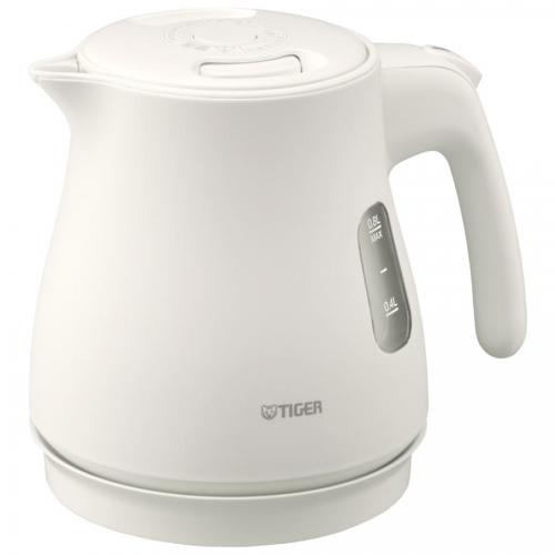 タイガー TIGER 蒸気レス電気ケトル 0.8L マットホワイト PCV-A080WM
