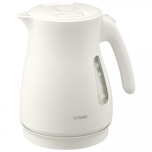 タイガー TIGER 蒸気レス電気ケトル 1.2L マットホワイト PCV-A120WM