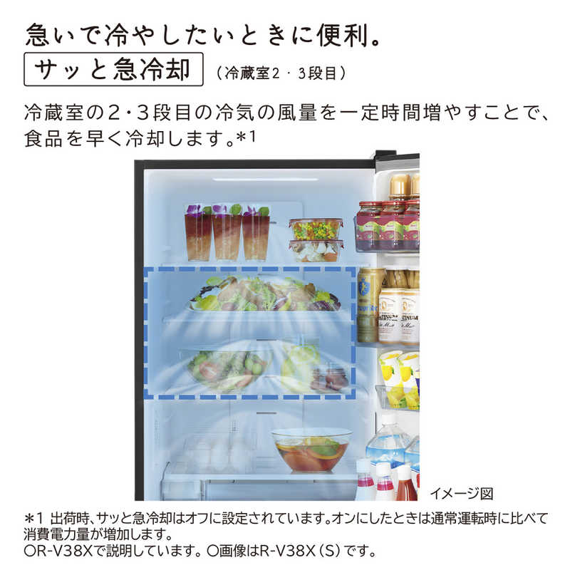 デンキチWeb / 日立 HITACHI 冷蔵庫 375L 3ドア 右開き 幅60cm 真ん中