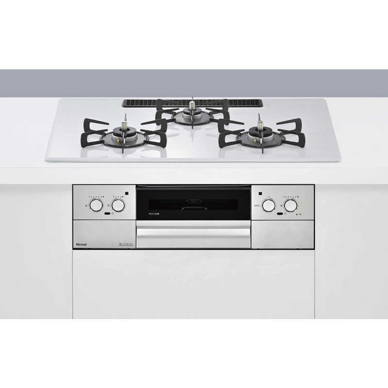 リンナイ Rinnai ビルトインガスコンロ スムースシルバー 【都市ガス12A13A用】【幅75cm】RHX72W44C51DW13【本体販売のみ】