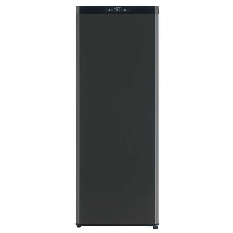 【10月9日新発売】三菱電機 MITSUBISHI ELECTRIC 冷凍庫 Uシリーズ 前開き 144L 1ドア 右開き ファン式自動霜取 マットサンドブラック MF-U14P-B(大型）