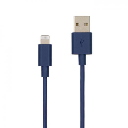 藤本電業 iPhone充電ケーブル ライトニング USB Type-A 1.0m PVC素材 ネイビー CK-L08NB