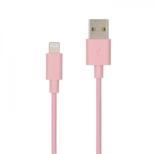 藤本電業 iPhone充電ケーブル ライトニング USB Type-A 1.0m PVC素材 ピンク CK-L08PK