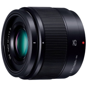 Panasonic 単焦点レンズ マイクロフォーサーズ用 LUMIX G ブラック H-H025-K パナソニック ルミックス