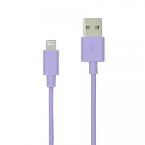 藤本電業 MFiライトニング 2.4A 充電通信ケーブル 2m パープル CK-L11PU