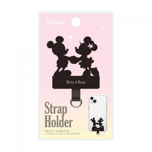 PGA ダイカット ストラップホルダー Premium Style ミッキーマウス&ミニーマウス PG-DSTHLD06MM