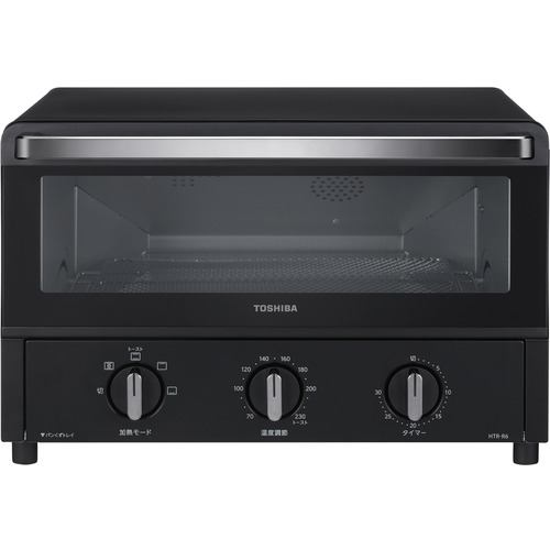東芝 TOSHIBA オーブントースーター1200W ブラック HTR-R6(K)