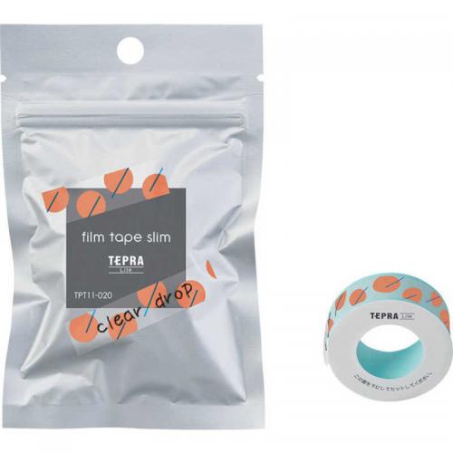 キングジム KINGJIM テプラLite フィルムテープ クリア ドロップ TPT11-020