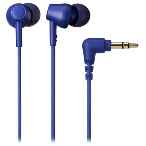 オーディオテクニカ ダイナミック密閉型カナルイヤホン ブルー ATHCK350X-BL