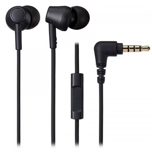 オーディオテクニカ スマートフォン用ヘッドホン ブラック ATH-CK350XiS-BK