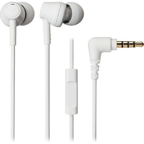 オーディオテクニカ スマートフォン用ヘッドホン ホワイト ATHCK350XIS-WH