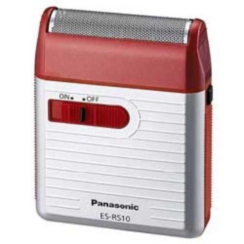 パナソニック Panasonic メンズシェーバー 1枚刃 乾電池式 コンパクト 赤 ES-RS10-R