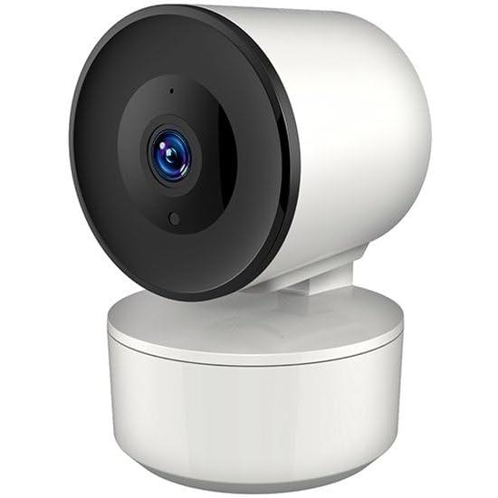 カシムラ KASHIMURA スマートカメラ 防犯カメラ 屋内用 400万画素 AI人体識別 首振り 自動追跡 Wi-Fi 双方向通話 ホワイト KJ-208