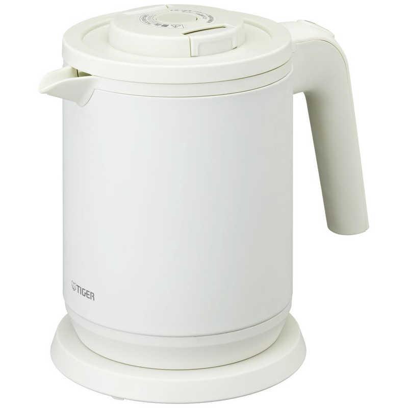 タイガー TIGER PCK-A081-WM 蒸気レス電気ケトル QUICK&SAFE+ 0.8L マットホワイト