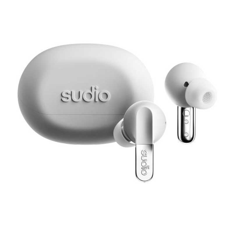 スーディオ SUDIO N3 Pro ワイヤレスイヤホン アクティブノイズキャンセリング クロームホワイト SD-3002
