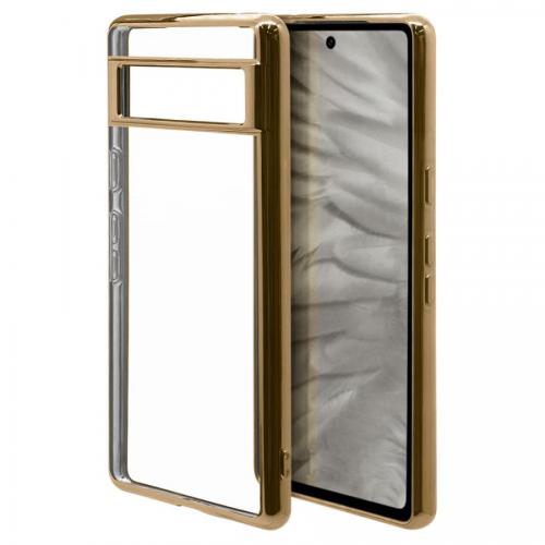 ラスタバナナ Google Pixel 7a用 TPUメタルフレームケース ゴールド 7496PXL7ATP