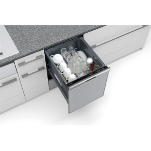 パナソニック　Panasonic シルバー B1シリーズ ビルトイン食器洗い乾燥機 (幅45cmディープタイプ/6人用/ドア面材型) NP-45BD1W