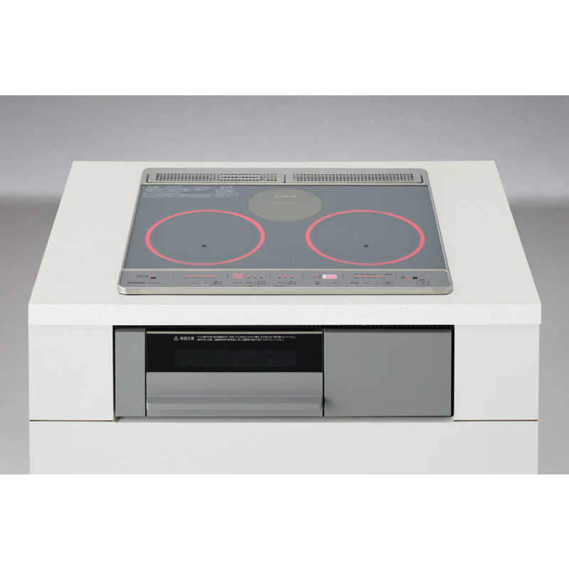 パナソニック　Panasonic ビルトインIHクッキングヒーター Jシリーズ [60cm幅 2口IH･ラジエント] シルバー/グレー KZ-J1H6AST