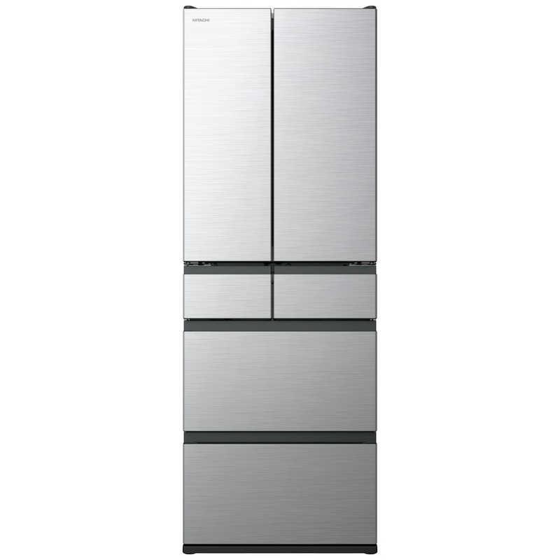 日立 HITACHI R-H49Y-S 冷蔵庫 485L 6ドア フレンチドア ライトシルバー（大型）