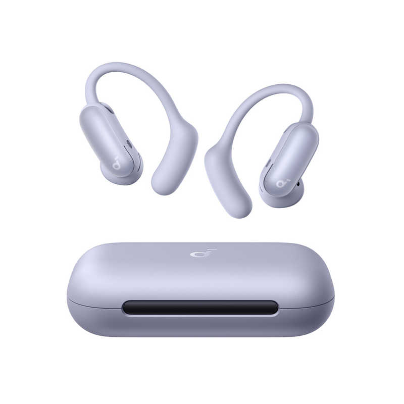 アンカー Anker 完全ワイヤレスイヤホン Soundcore AeroFit 2 Pro オープン/インナーイヤー切替 ノイズキャンセリング IP55 ライトパープル A3875NQ1