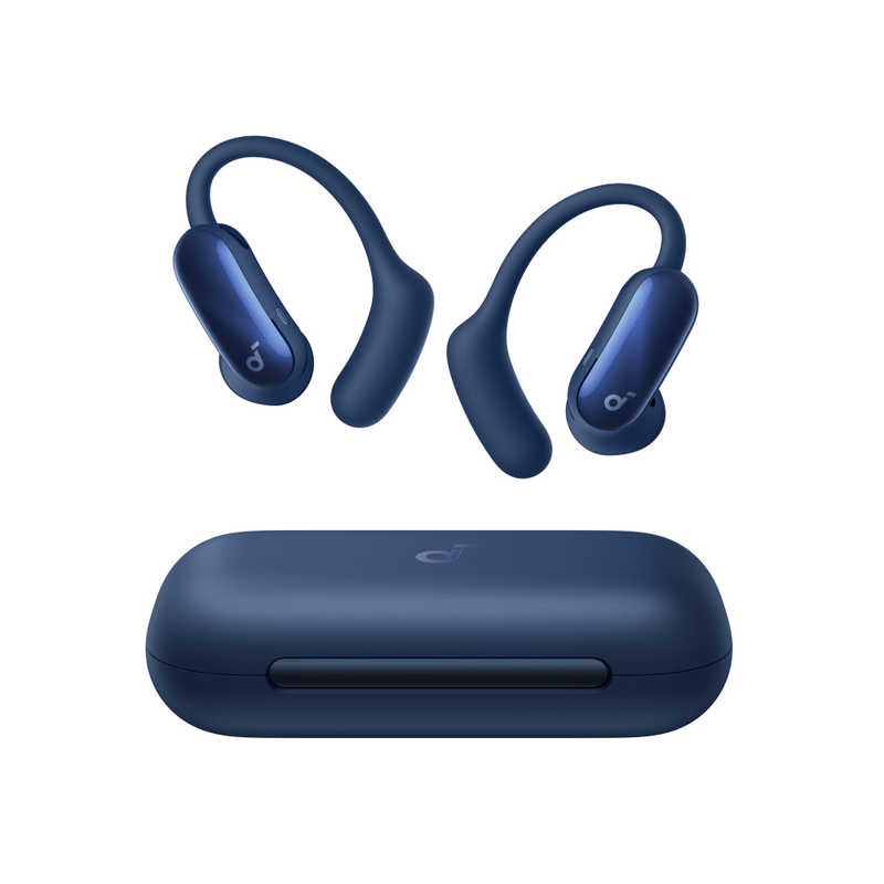 アンカー Anker 完全ワイヤレスイヤホン Soundcore AeroFit 2 Pro オープン/インナーイヤー切替 ノイズキャンセリング IP55 ディープブルー A3875N31