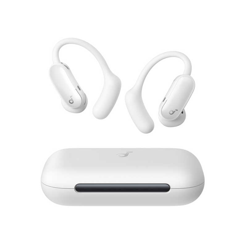 アンカー Anker 完全ワイヤレスイヤホン Soundcore AeroFit 2 Pro オープン/インナーイヤー切替 ノイズキャンセリング IP55 パールホワイト A3875N21