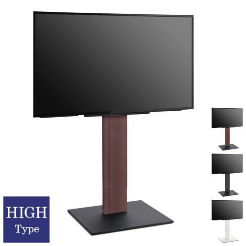 ナカムラ WALLインテリアテレビスタンドV5 ハイタイプ 32～80v対応 自立型 キャスター付きサテンホワイト EQUALS WLTVK6111