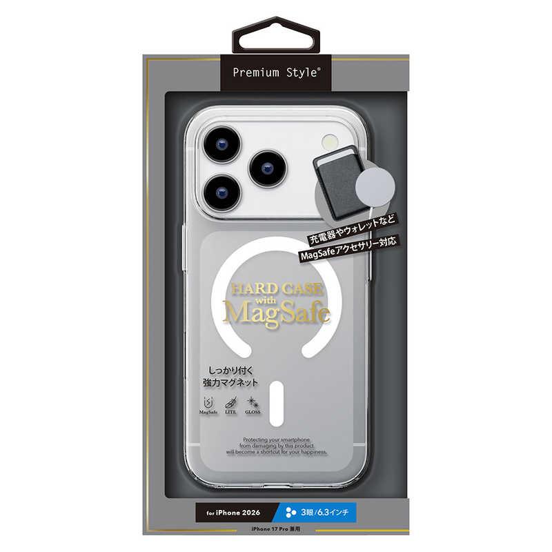 PGA iPhone 18 Pro ケース MagSafe対応 ハードケース Premium Style クリア PG-26BMP02CL