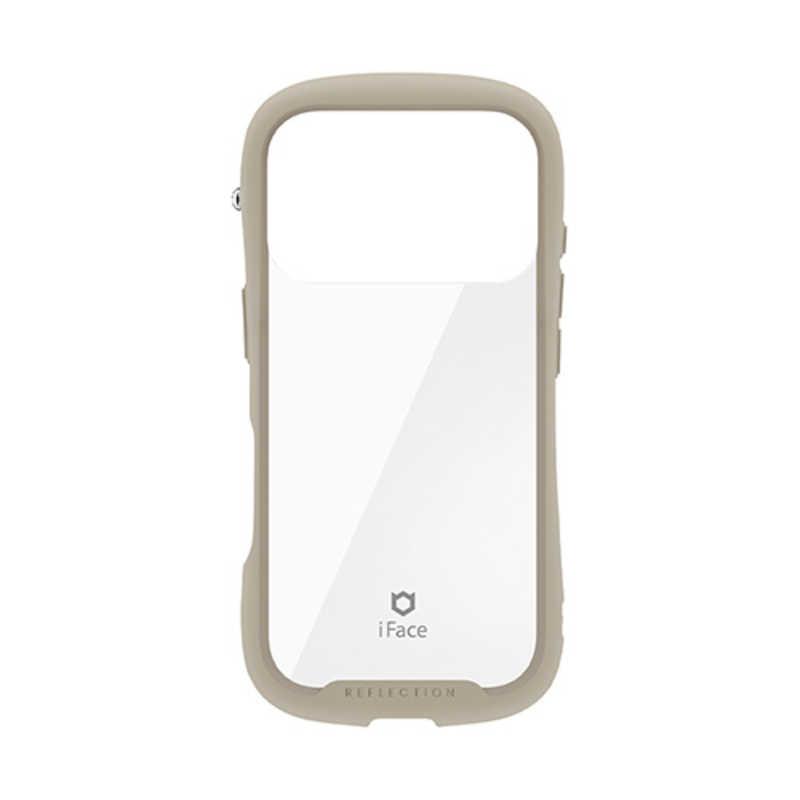 HAMEE ［iPhone 18 Pro / 17 Pro専用］iFace Reflection強化ガラスクリアケース ベージュ 41-194434
