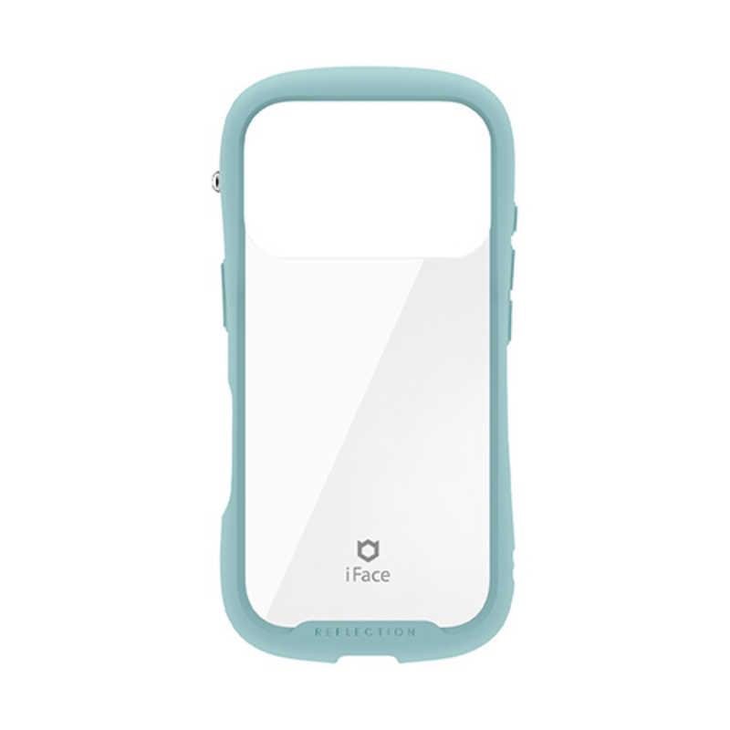 HAMEE ［iPhone 18 Pro / 17 Pro専用］iFace Reflection強化ガラスクリアケース ペールグリーン 41-194458