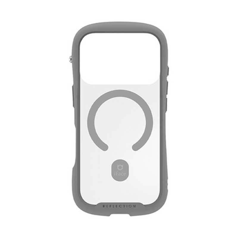 HAMEE ［iPhone 18 Pro / 17 Pro専用］iFace Reflection MagSynq 強化ガラスクリアケース グレー 41-194564