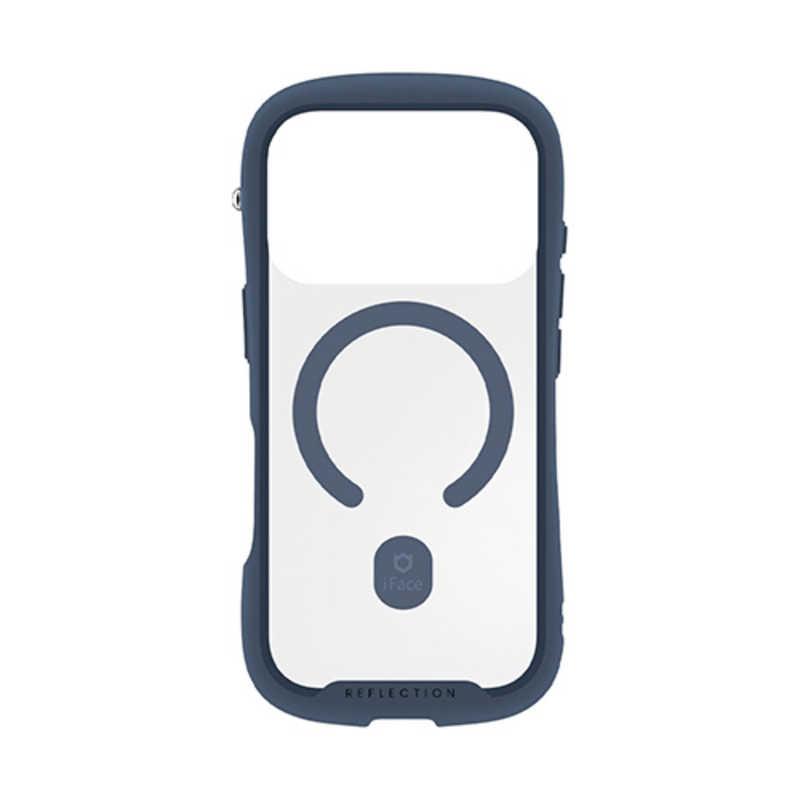 HAMEE ［iPhone 18 Pro / 17 Pro専用］iFace Reflection MagSynq 強化ガラスクリアケース ネイビー 41-194571