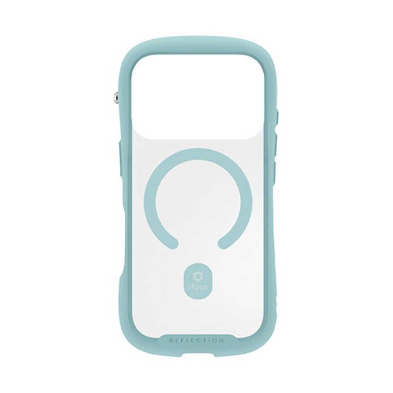 HAMEE ［iPhone 18 Pro / 17 Pro専用］iFace Reflection MagSynq 強化ガラスクリアケース ペールグリーン 41-194601
